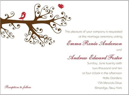 love birds invites