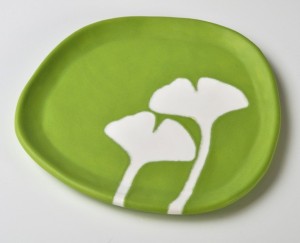 Ginkgo Plates from Etsy