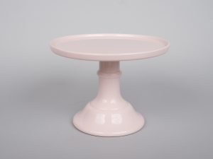 Small Ceramic Pink Cake Stand