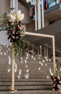 Pretty Gold Ceremony frame for weddings